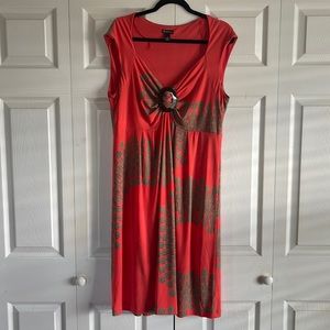Dark peach dress by New Directions, size 18.